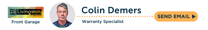 Warranty Specialist - Livingston Front Garage